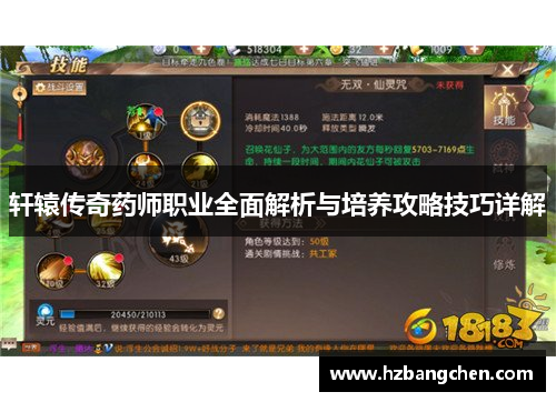 轩辕传奇药师职业全面解析与培养攻略技巧详解